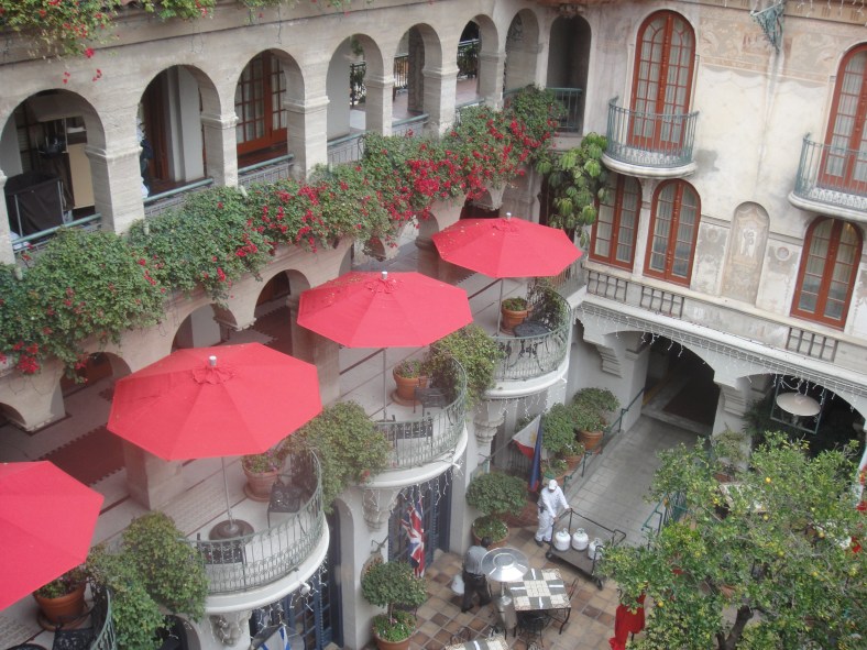 balcony views of courtyard