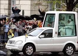 Pope in his ride