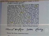 Simon Crosby signature on indenture of land