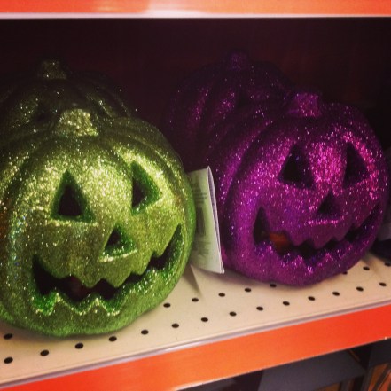 glitter pumpkins