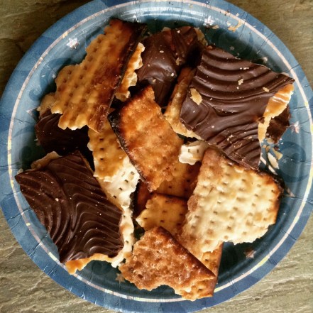 chocolate and cinnamon matzoh