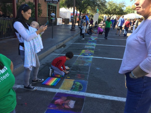 family fun on the street