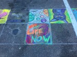 my chalk art with neighbors