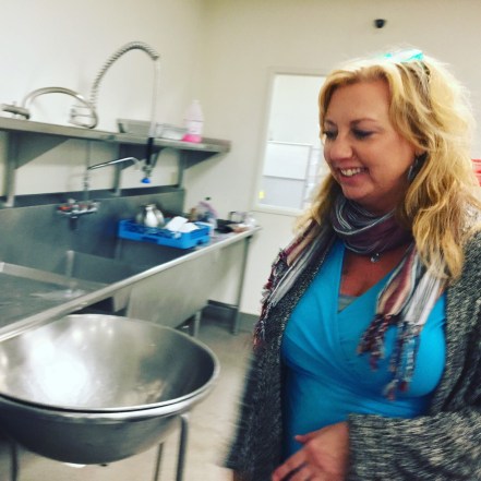 Suzette in her kitchen