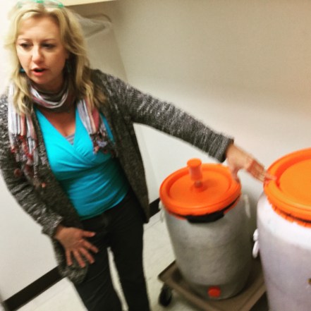 Suzette in her kitchen