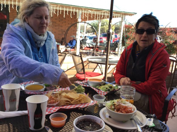 friends enjoying Tubac