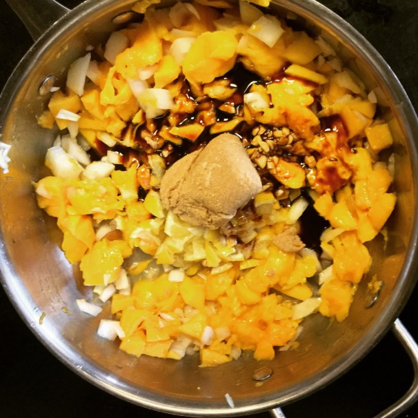 with brown sugar and molasses