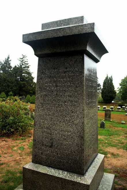 His name is on the monument dedicated to the early settlers of Green Harbor at the Winslow Cenetery in Marshfield, Mass.