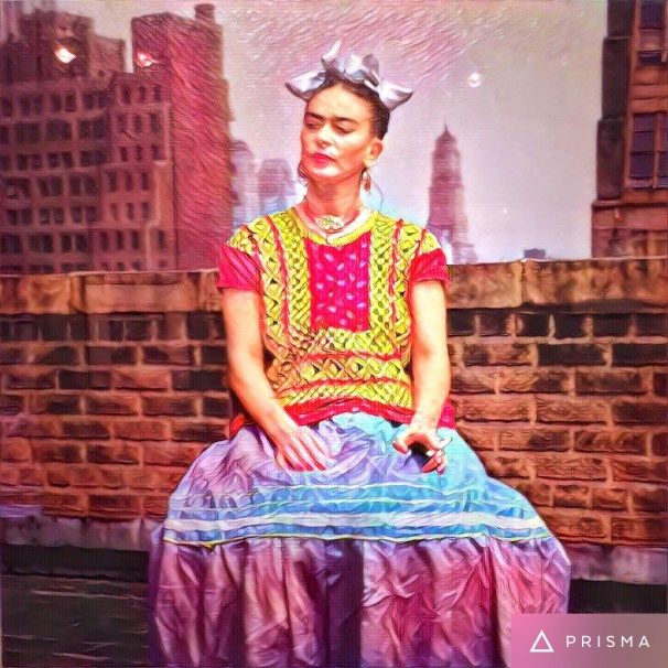 Frida gets dressed