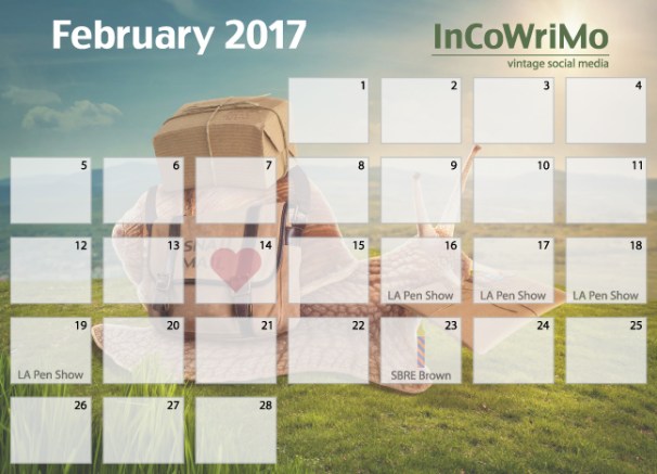 2017 calendar InCoWriMo