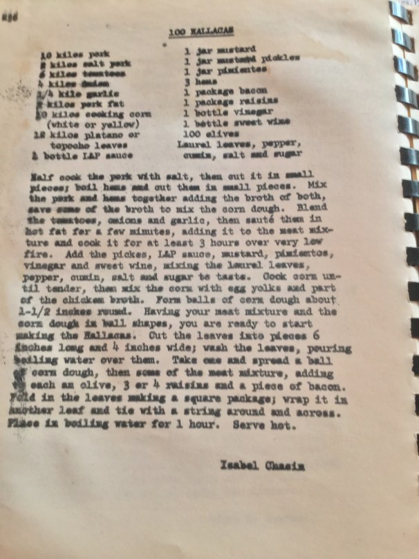 vintage Venezuelan cookbook