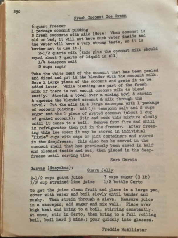 vintage Venezuelan cookbook