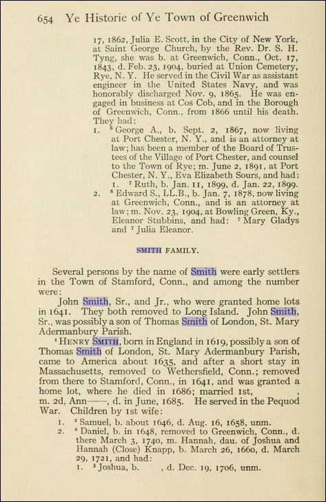 Ye History of Ye Town of Greenwich