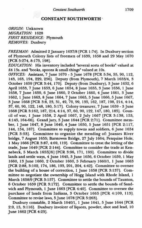 Constant Southworth in the Colony